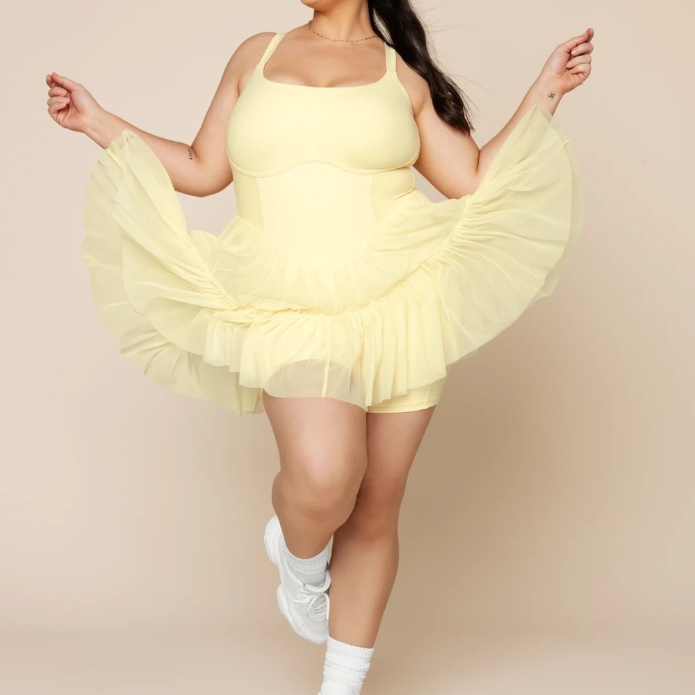 POPFLEX Corset Pirouette Dress - Buttercream